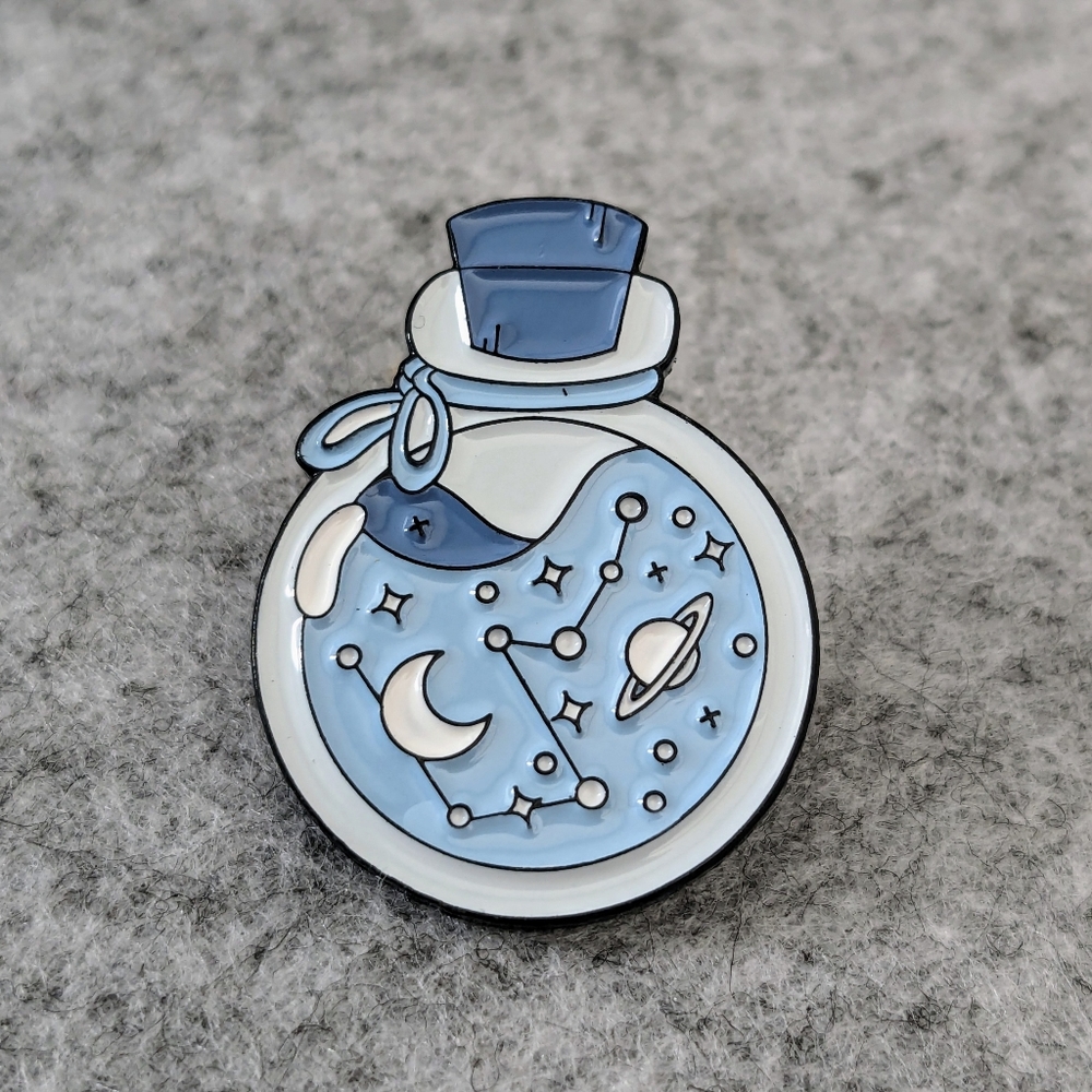 Space in a Bottle Pin